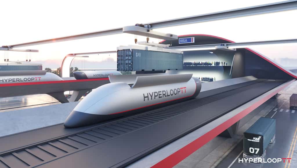 Vue d’artiste du projet d'HyperPort. © HTT