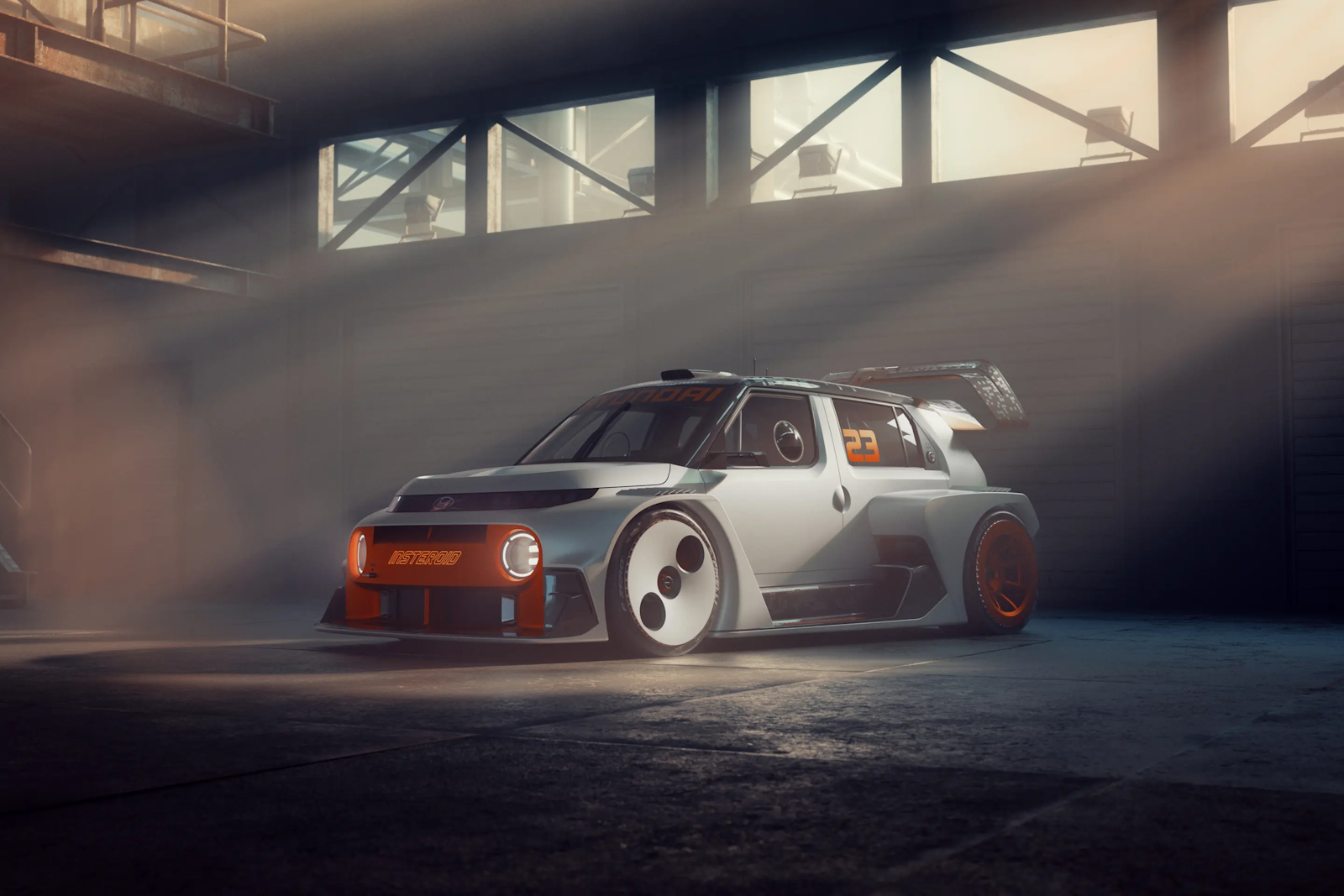 Un petit bolide paré pour les rallyes. © Hyundai